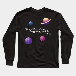 You Will Be Okay Song Helluva Boss Octavia and Stolas Astrology Positive Quote Long Sleeve T-Shirt